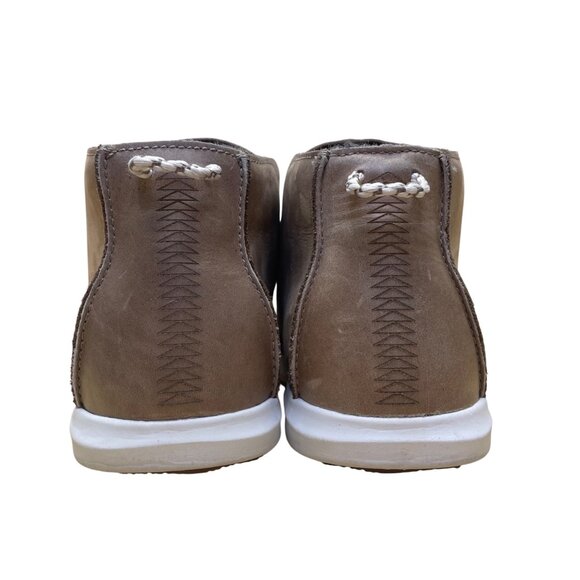 Olukai Women’s Brown Leather Hawai’iloa Manu Hope Slip-On Booties Size 8 - Picture 7 of 9